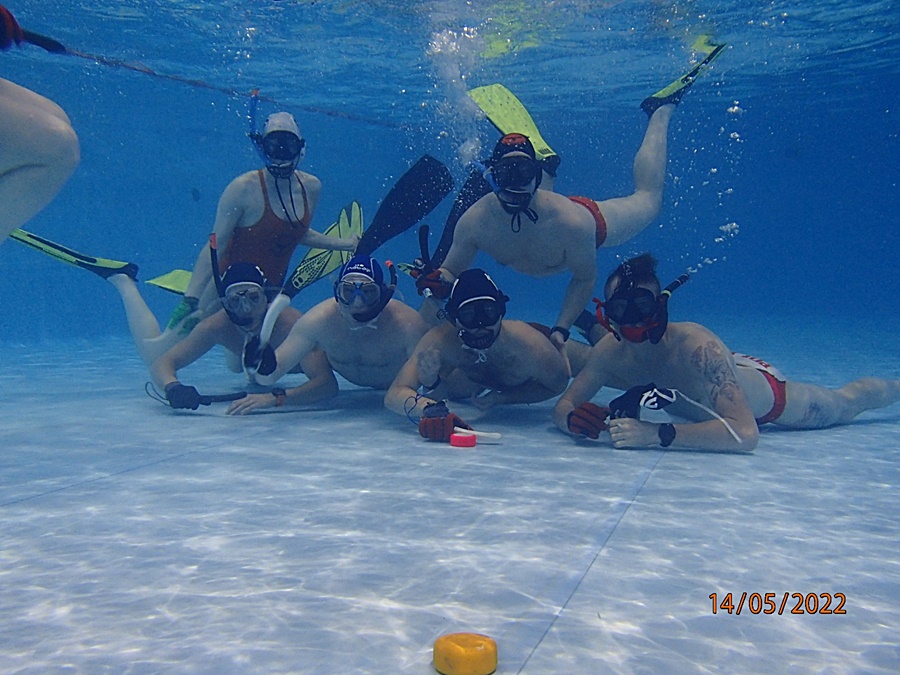 Hokej pod wodą Walenie Siemianowice Śląskie Trening V 2022